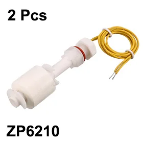 2pcs PP Float Switch M10 77mm Fish Tank Vertical Liquid Water Level Sensor Plastic White ZP6210 Float Switch