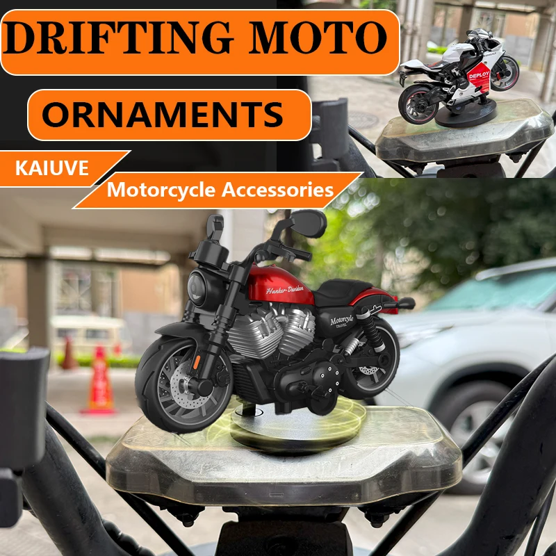 

For DUCATI Kawasaki Harley motorcycle Drift Rotating Auto Turning motorcycle Model Center Console Ornaments Christmas Gifts