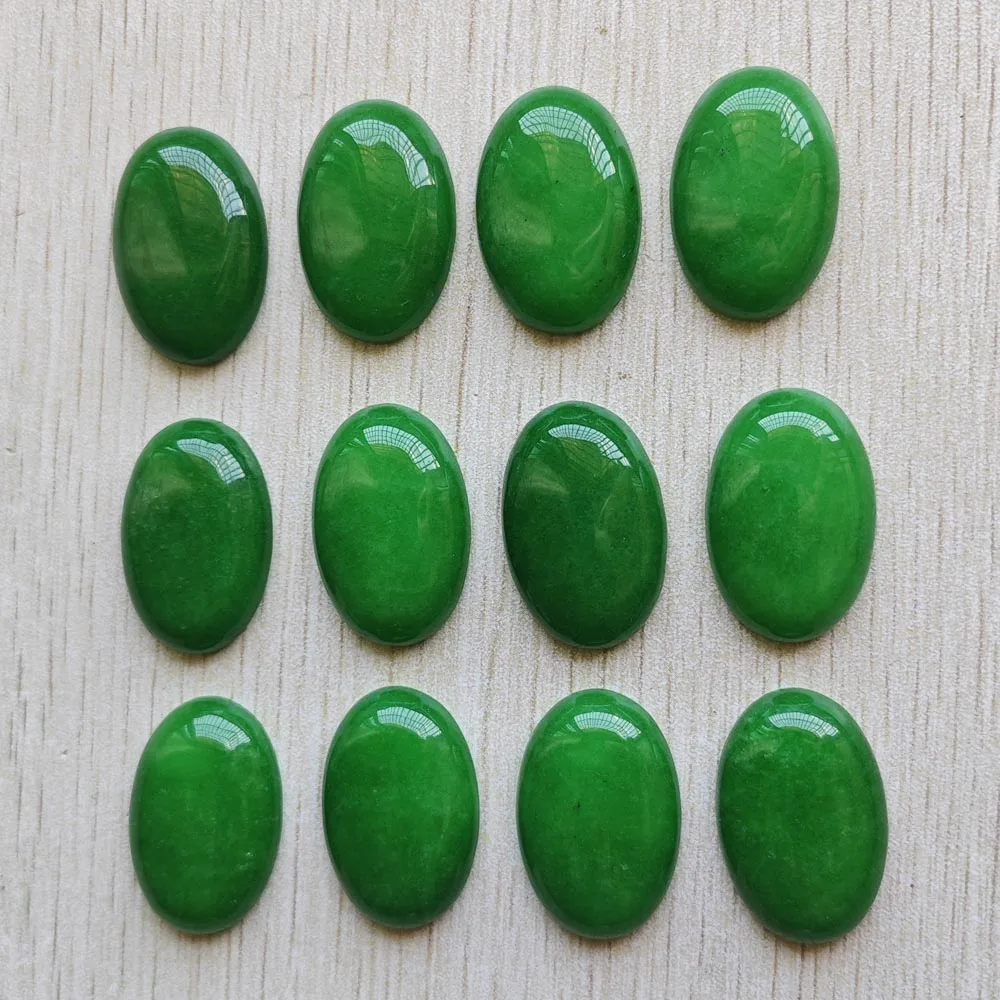 Fashion Good Quality Natural Malay Jade Oval CAB Cabochon Stones Beads 20x30mm Jewelry 12pcs/Lot Wholesale Free Shipping
