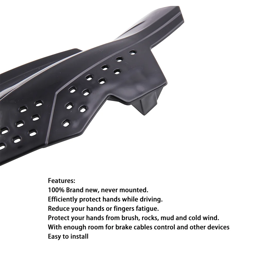 1 زوج دراجة نارية المقود الحرس المهنية Handguard حامي الرياح الغبار المضادة للاهتزاز التوازن الأسود دراجة نارية قفازات واقية لليد