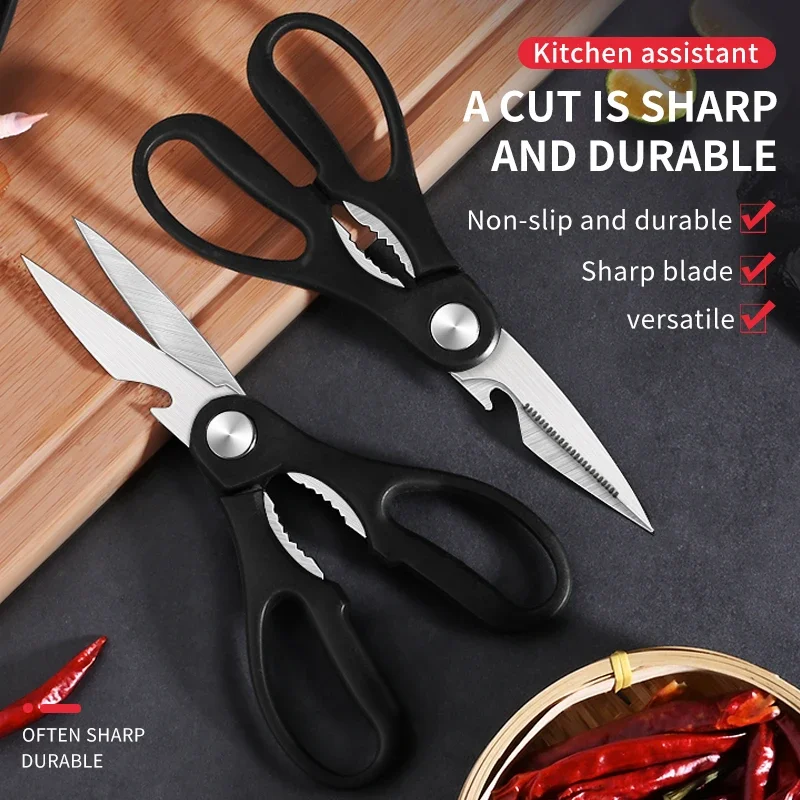 

Stainless steel kitchen scissors, professional multi-purpose fish scissors, strong chicken bone scissors, kitchen accessories