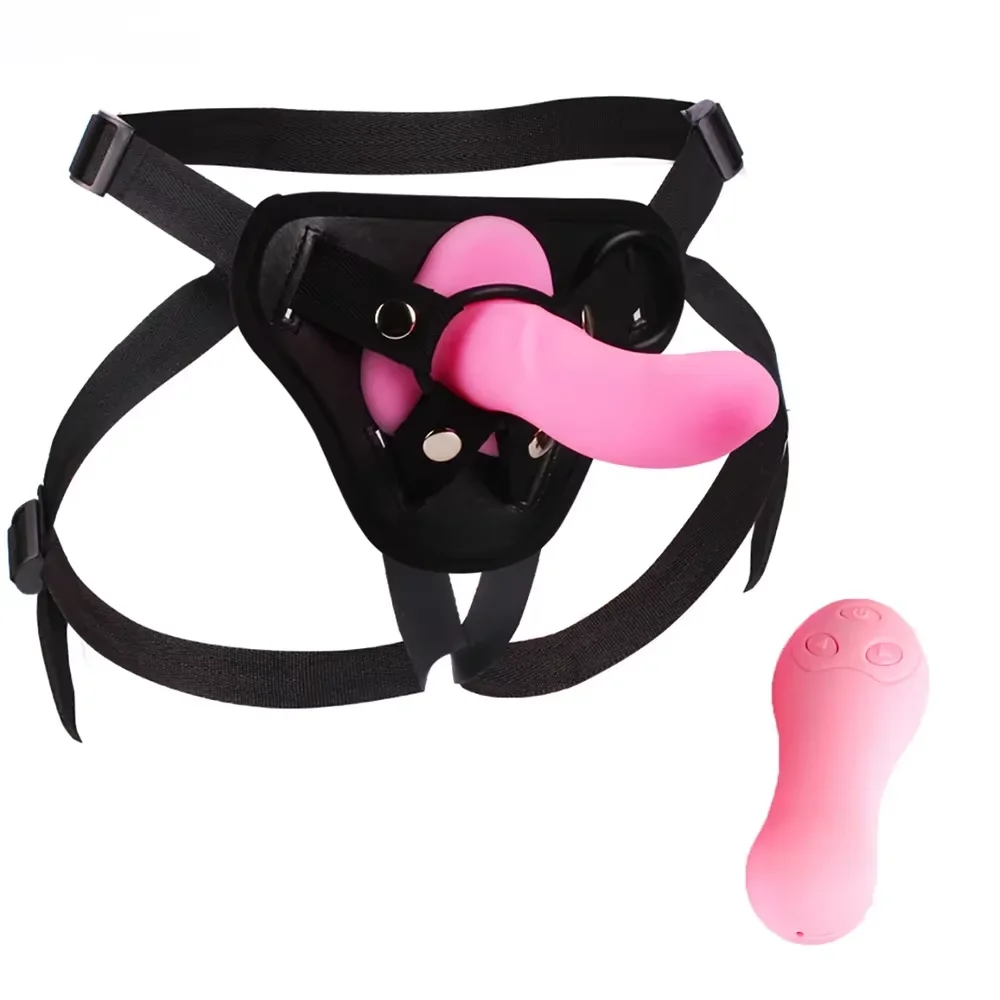 10 Speed Vibrating Sex Belt Penis Strap On Harness Dildo Vibrator Panties for Women Lesbian Sex Bondage Dildo Adult Sex Vibrator