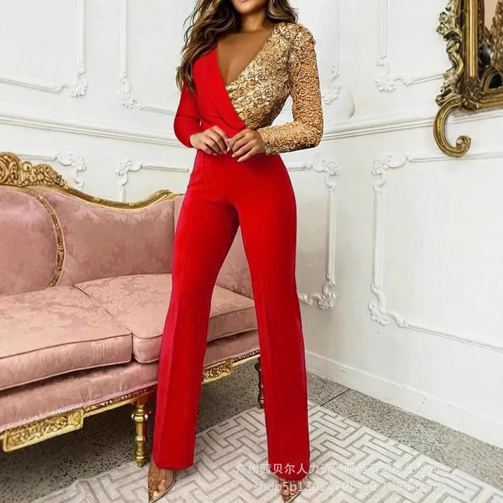 

Новый женский комбинезон в сетку контрастного цвета «Тысяча птиц»