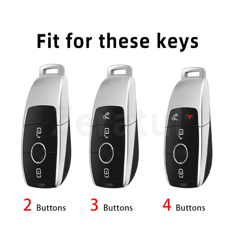 For Mercedes Benz GLC GLE CLA EQA EQB EQC Class A B C E S G GLA GLB Clear Transparent TPU Car Smart Key Cover Case Accessories