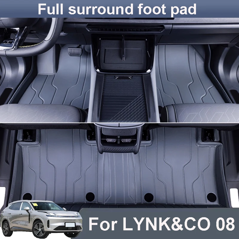 

Для LYNK & CO 08 2025 автомобильные коврики для ног полностью закрытые аксессуары для интерьера водонепроницаемые устойчивые к пятнам защитные коврики для ковров