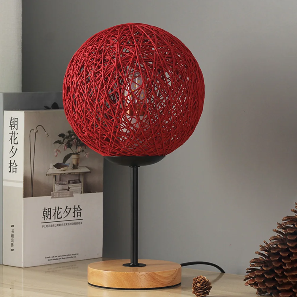 

Dreamy Plug-in Table Fashion Energy-saving Bedside Light Romantic Table Lamp Rattan Woven Night Light Bedroom Living