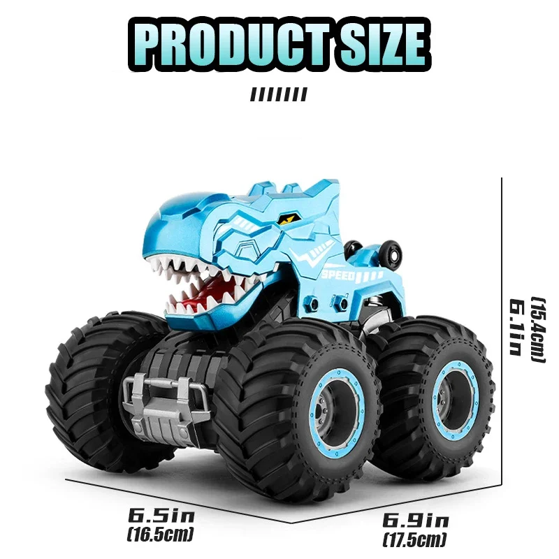 2.4G RC Spray cascadeur dinosaure télécommande culbutage voiture lumières escalade quatre roues motrices véhicule enfants jouets garçon nouvel an cadeau