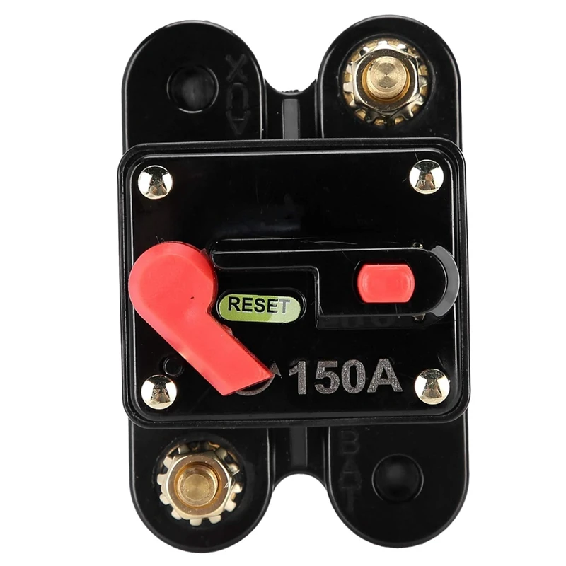 

Circuit Breaker With Manual Reset Fit For Marine Trolling Motors Boat ATV Manual Power 12V-26VDC(150A)
