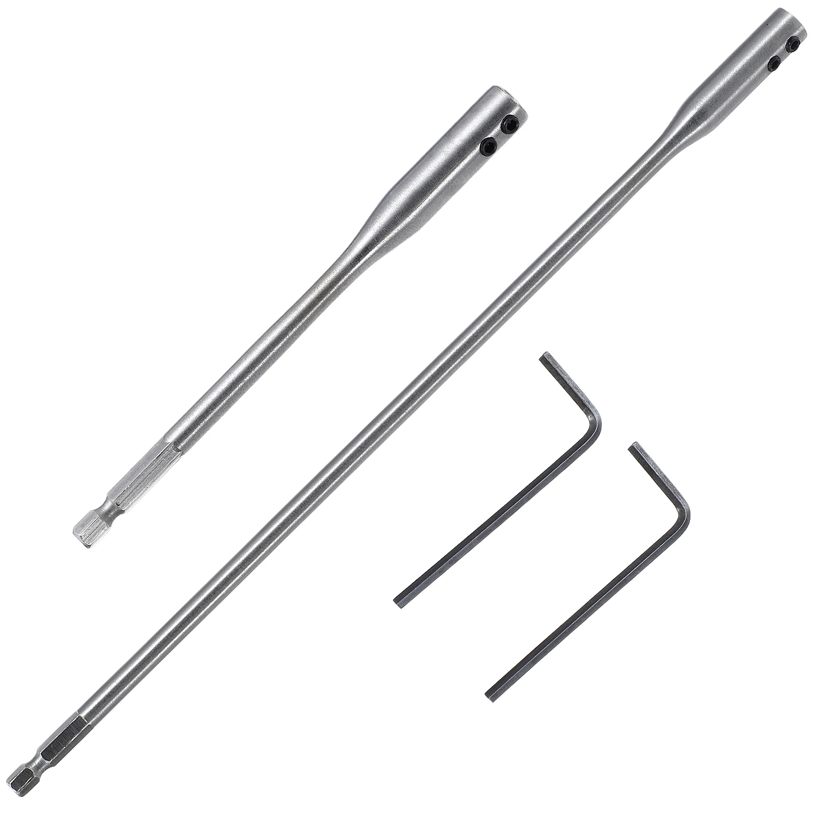 

1 set Drill Bit Extension Set 6 12 Inches High carbon Steel Wood Spade Bit Extender 150mm 300mm Carpentry Hand Tool