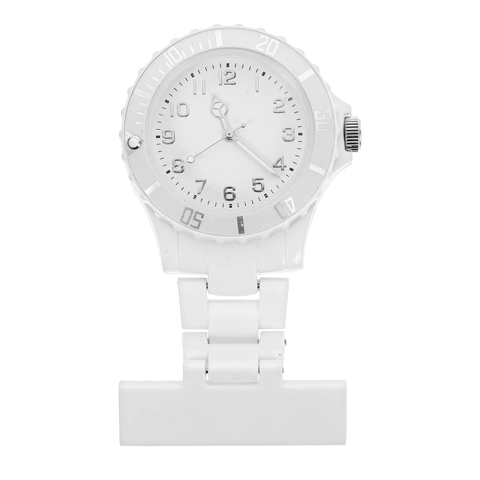 

Quartz Pocket Watch for Nurses Doctors Waterproof Glow Pointer Night Time Luminous Chest Watch Brooch Clip on Watches