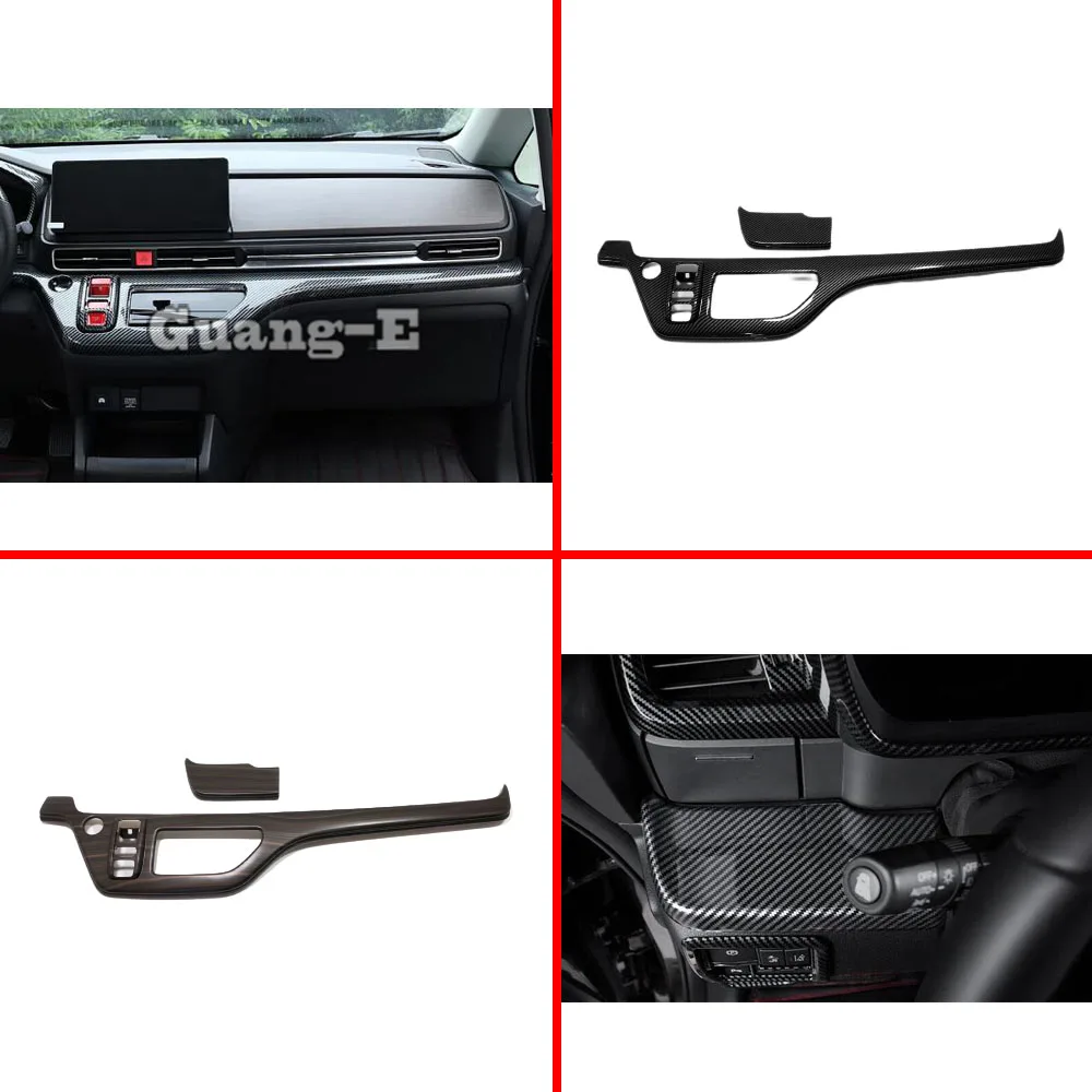 

Обрезанная рамка центральной консоли, копилот, перчаточный ящик, аксессуары из АБС-пластика, декоративные наклейки, 2 шт. для Honda Odyssey 2022 2023 2024