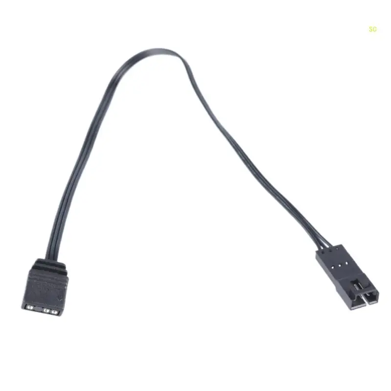 Удлинительный кабель управления освещением вентилятора для светодиодных вентиляторов, 4-контактный 3-контактный шнур 24AWG,