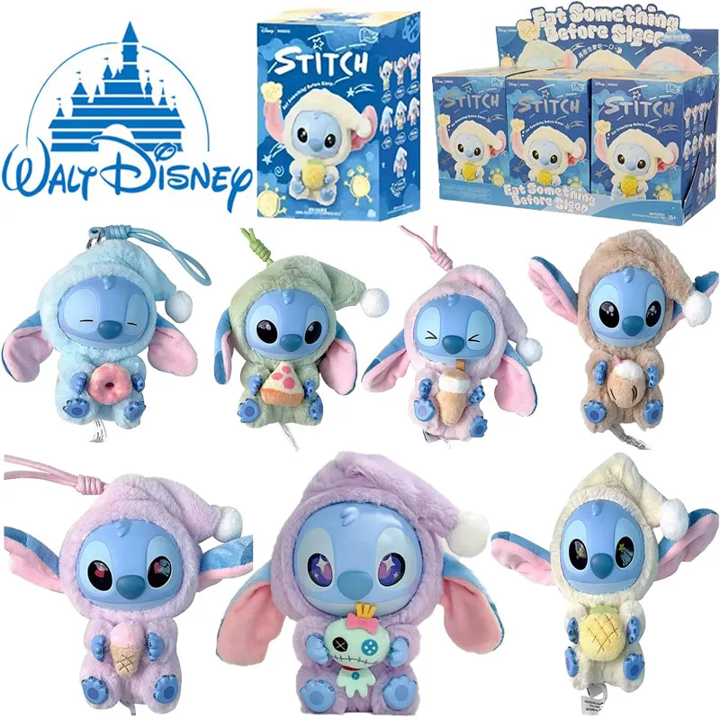 

2025 Stitch Stitch blind box Bag Bedtime Grab a bite series виниловый кулон милая кукла Mystery box мягкая кукла подарок-сюрприз
