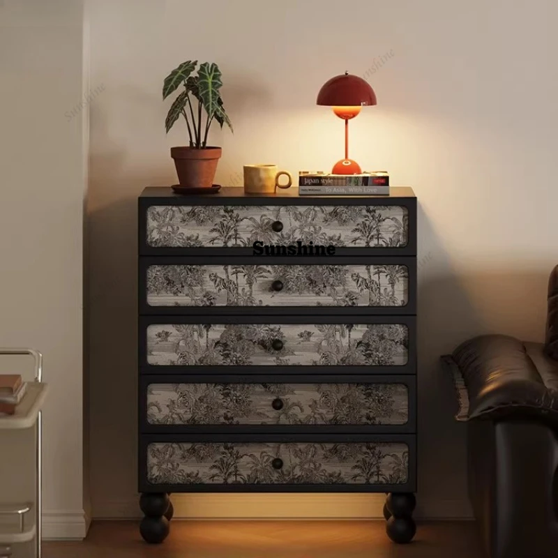 Solid wood second-hand chest of drawers multi-functional drawer bedroom storage storage cabinet