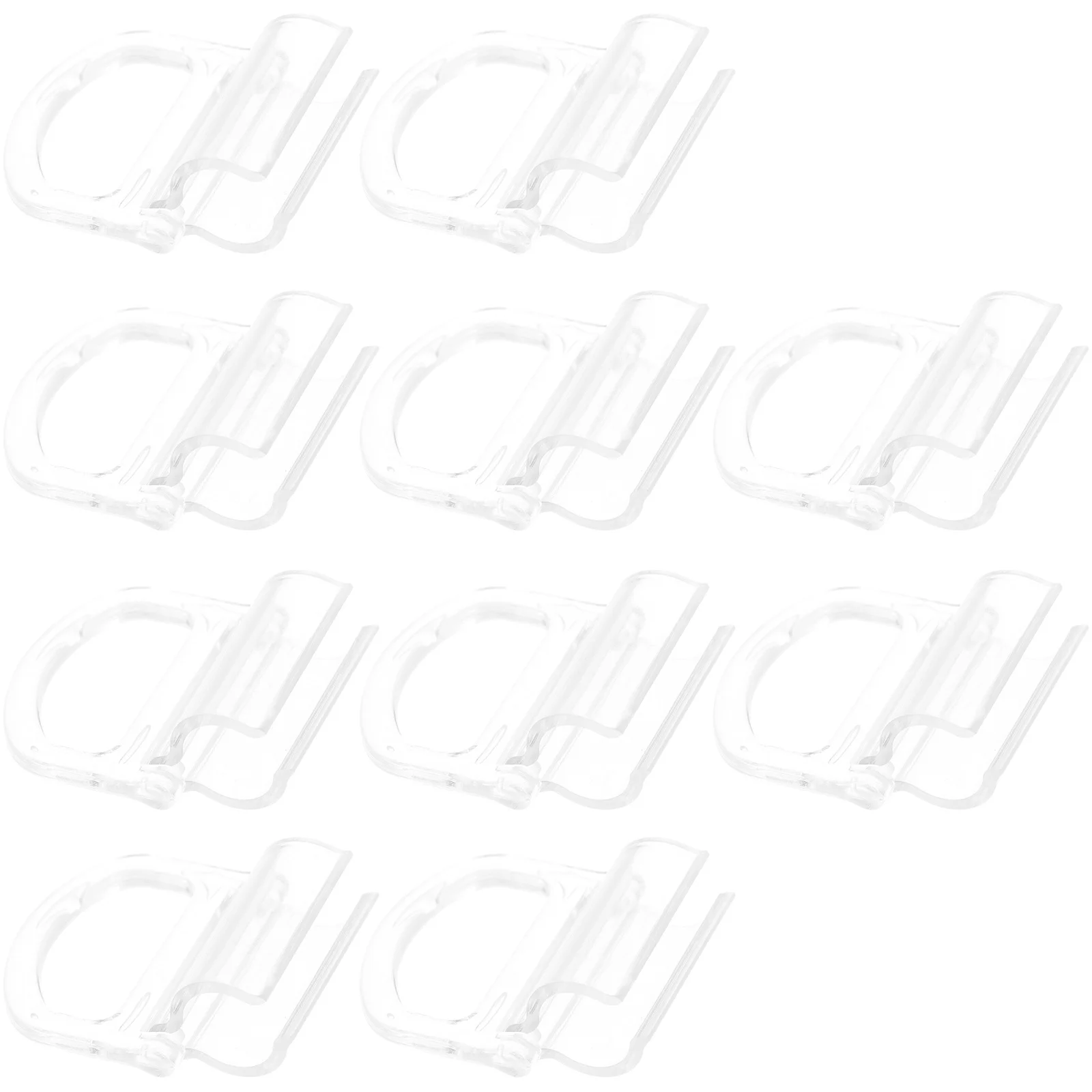 

10Pcs Roller Shades Transparent Pull Handles Stable ABS Material Fits 15mm Rod Blinds Pull Down Replacement Parts