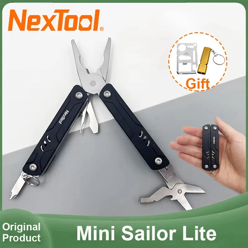 

NexTool Mini Sailor Lite Мультитул Плоскогубцы 9 в 1, складной инструмент для ключина, портативный EDC, уличные инструменты, одобренные TSA для путешествий
