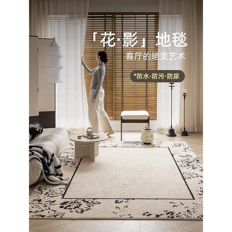 سجادة غرفة المعيشة، سجادة أريكة منزلية فاخرة وخفيفة ومضادة للحشف