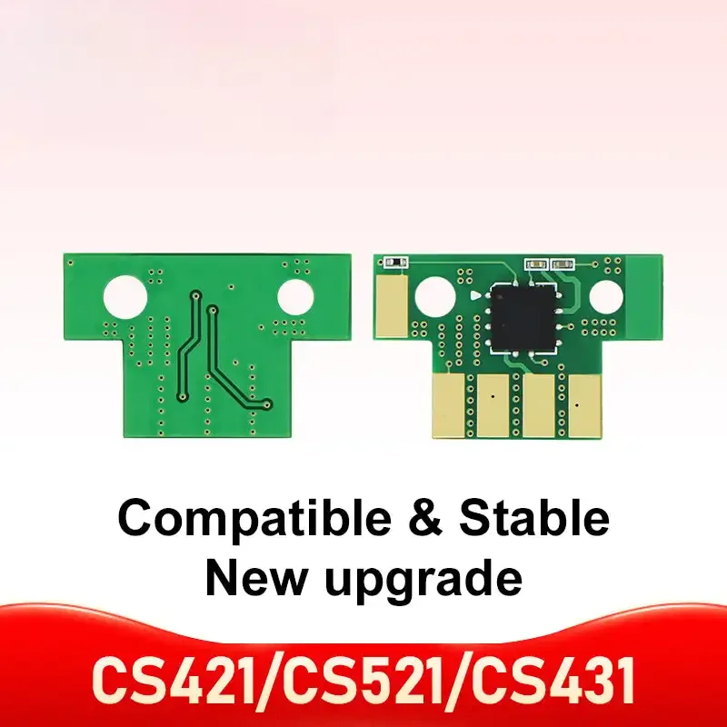 8.5k CS521 Rest Toner Chip for Lexmark CS421dn CS431dw CS521 CS622 CX421adn 522ade CX622ade CX625ade Printer Cartridge Chips