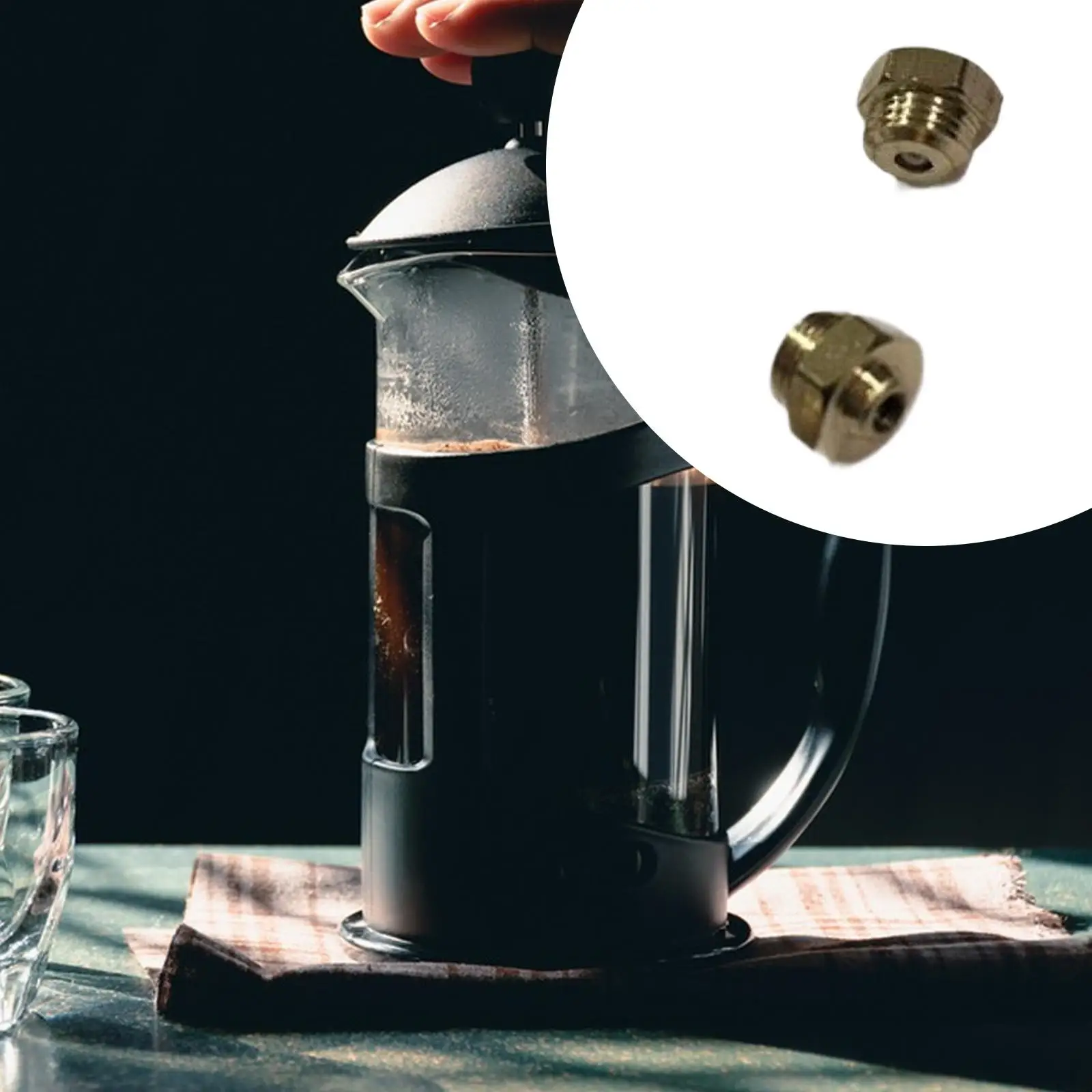2 Pieces Pressure Valves Lightwight,Metal,Easy to Use,Compact,Coffee Maker Pot Relief Valve,Replacement, Coffee Pot Accessories