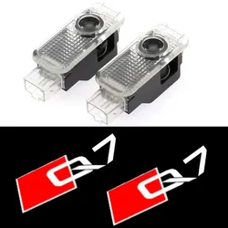 For Audi Q7 2006 - 2013 2014 2015 2016 2017 2018 2019 2020 Car Door Welcome Light Led HD Projector Lamp Accessories