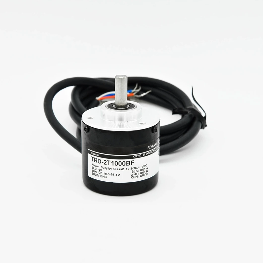 TRD-2TAF/BF/V/V1/VH Solid Shaft Incremental Encoder 100~10000 PPR Customized Rotary Encoder for PLC Control System Application