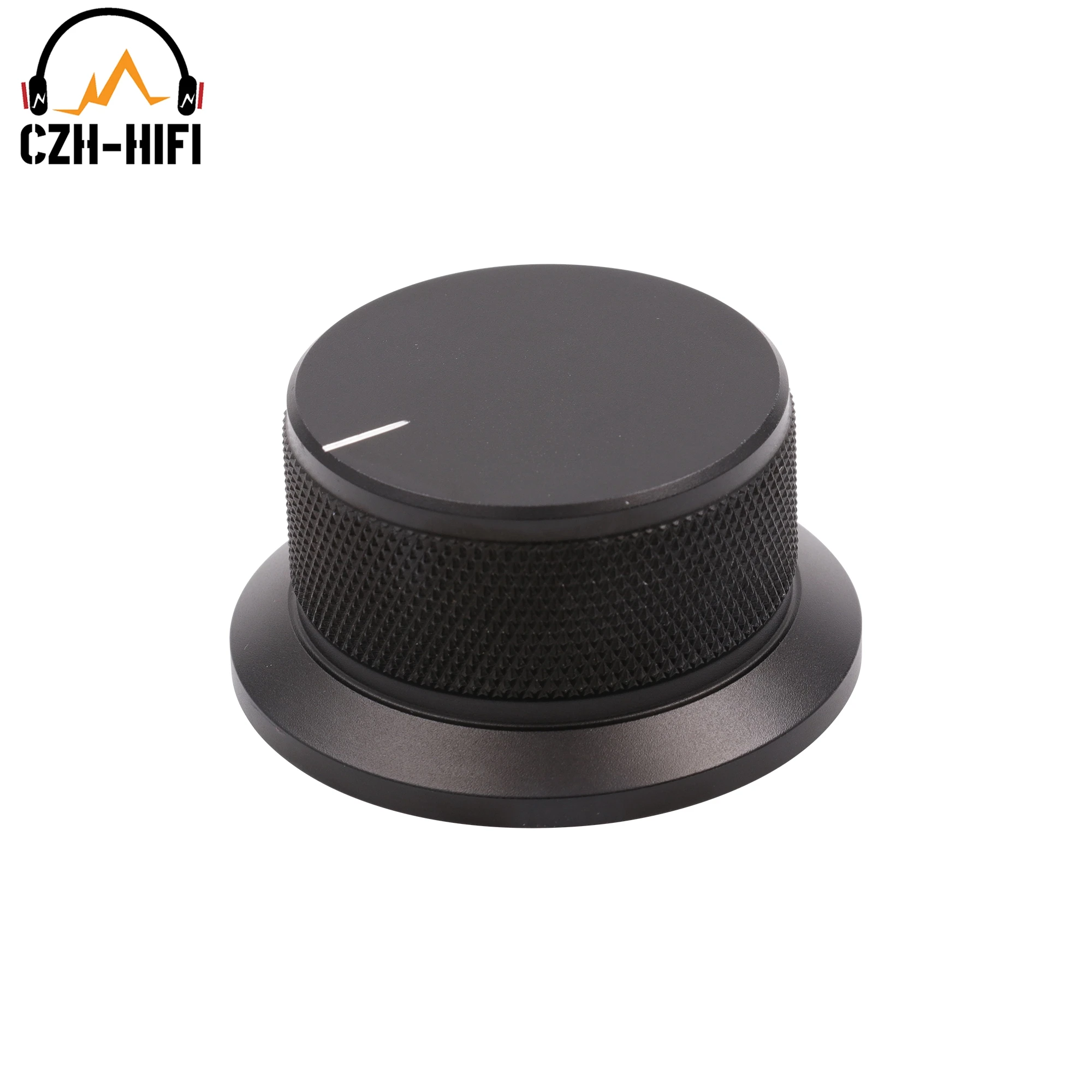 1pc 50x25mm Audio Volume Control Knob CNC Gefräste Solide Aluminium Knob für CD-Player Verstärker Radio plattenspieler Lautsprecher Gitarre – Detail 1