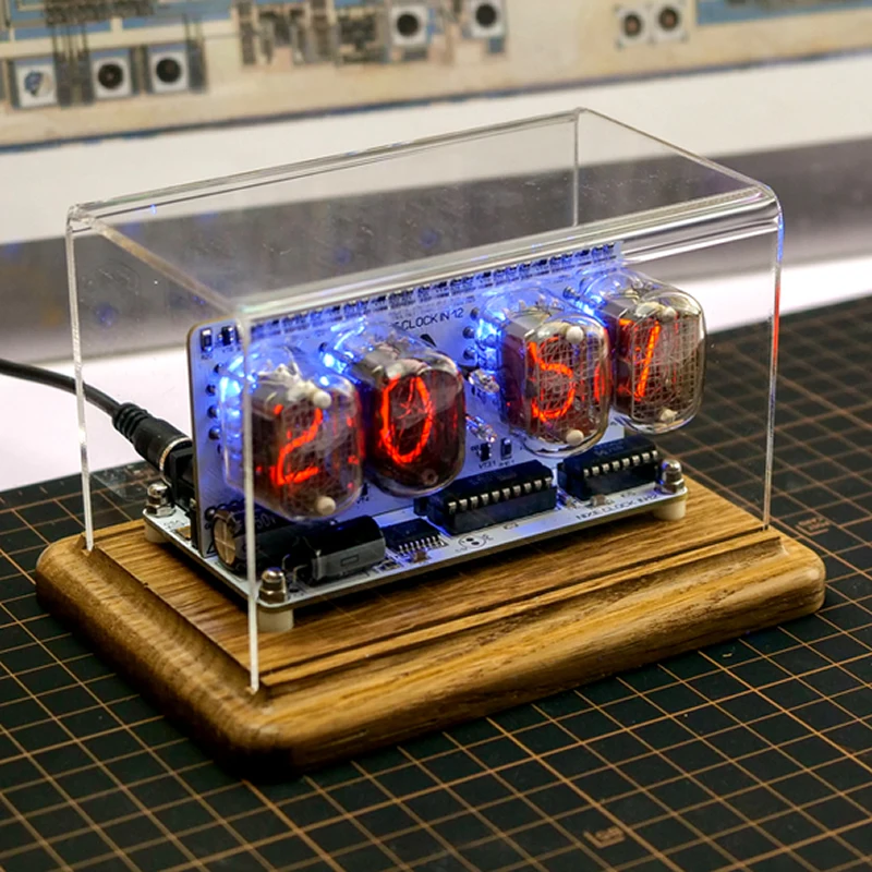 IN12 Glow Tube Retro Nostalgia IN-12 Electron Tube Clock Birthday Gift Creative Decoration