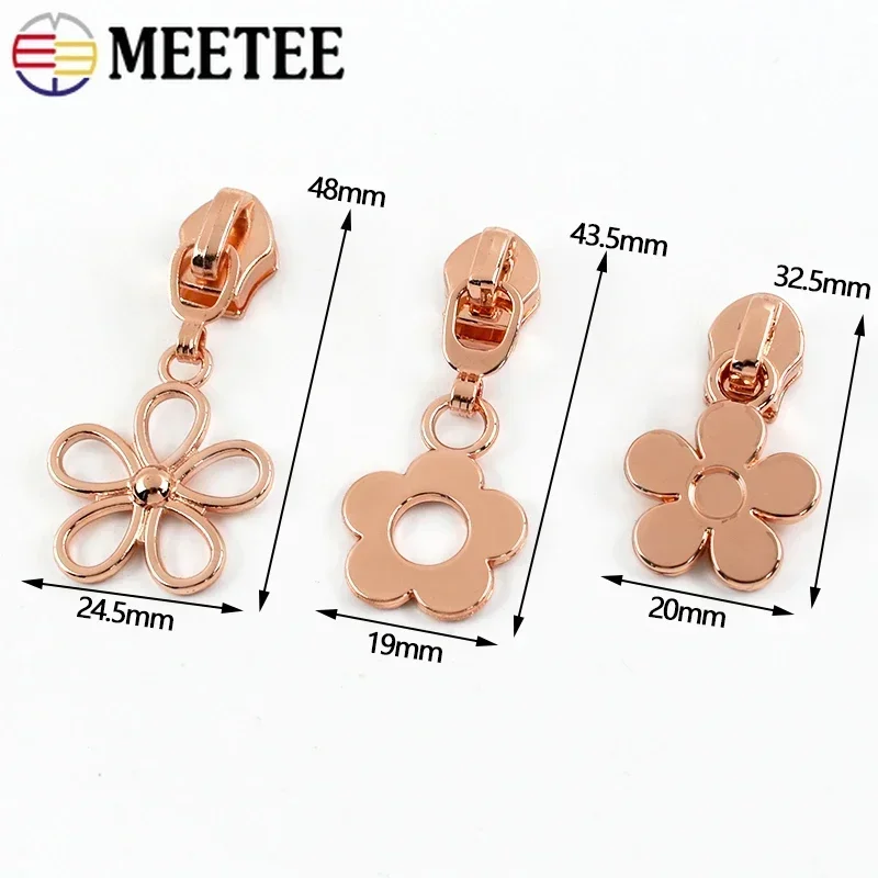 5-20Pcs 5#Replacement Nylon Zipper Slider Bag Pocket Zippers Pulls Clothes Jacket Zip Heads Repair Kits DIY Sewing  Accessories
