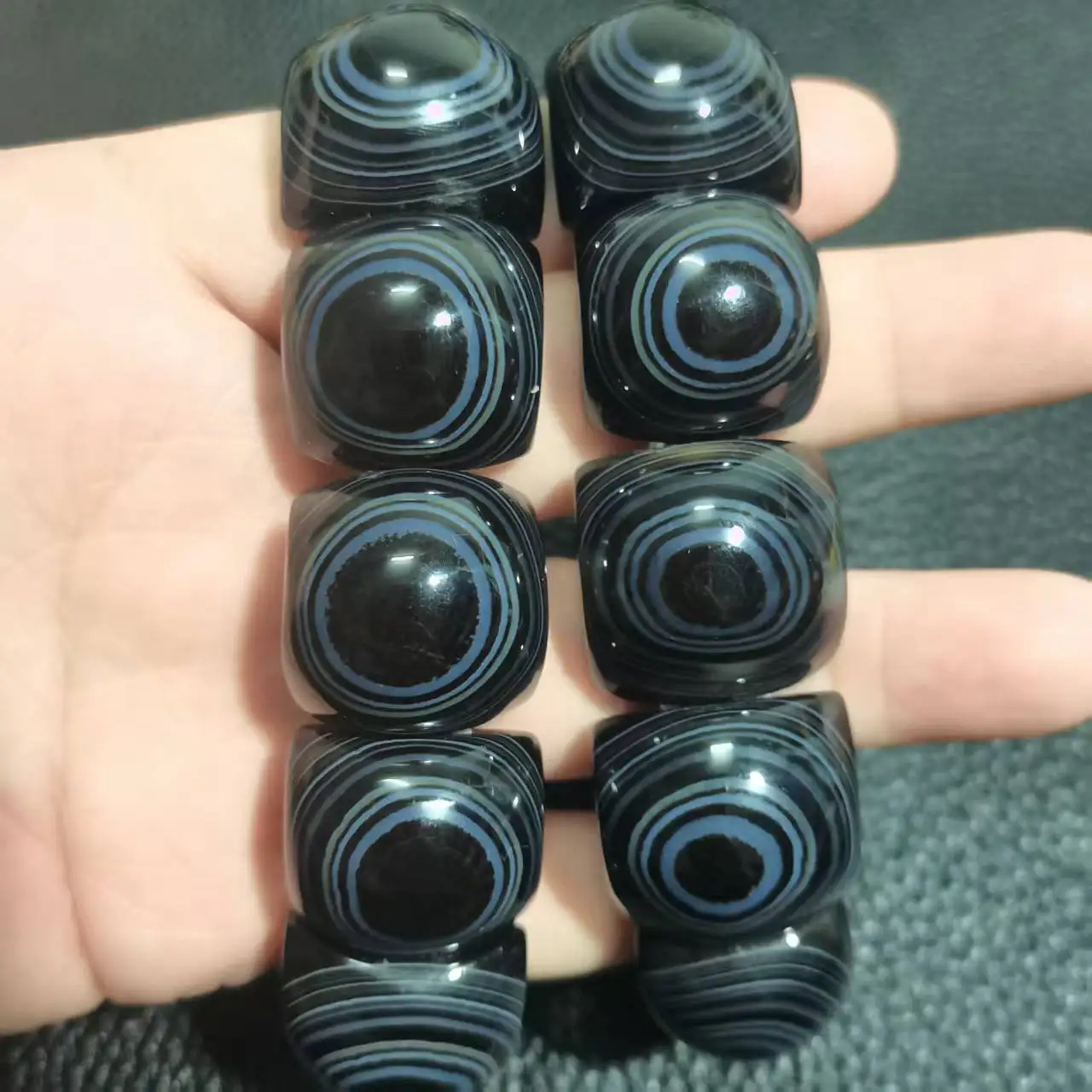 

1pcs/lot Natural Agate Bracelet Elastic Natural Tianyan Buddha Bracelet for Women and Man Fine Jewelry Free Shipping