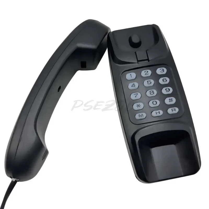 Mini Phone Wall Mounted Fixed Phone Home Hotel Wired Fully Functional Simple and Stylish