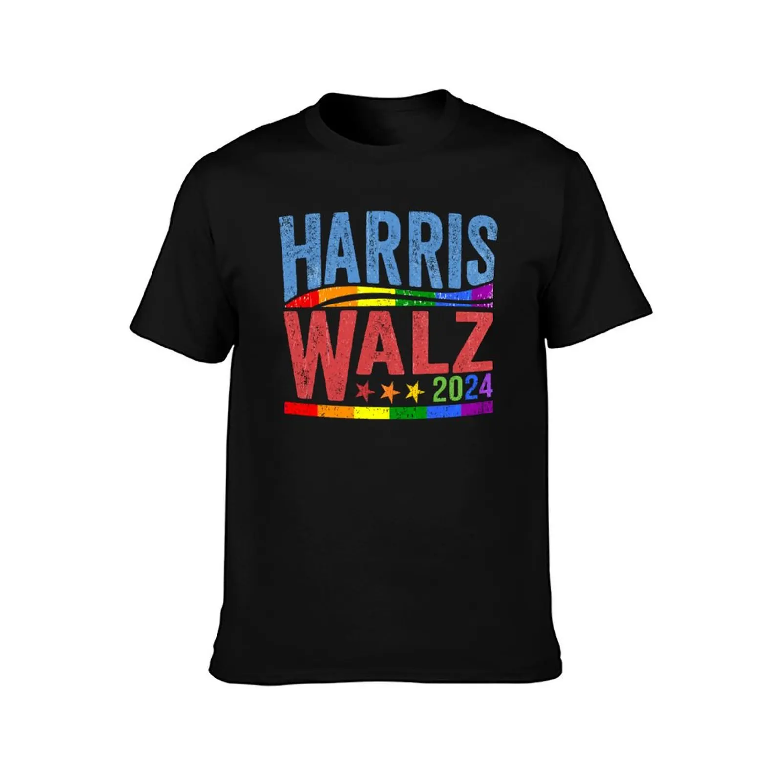 Kamala Harris Tim Walz 2024 Peace LGBT T-Shirt vintage clothes boys whites blanks tees Short sleeve tee men