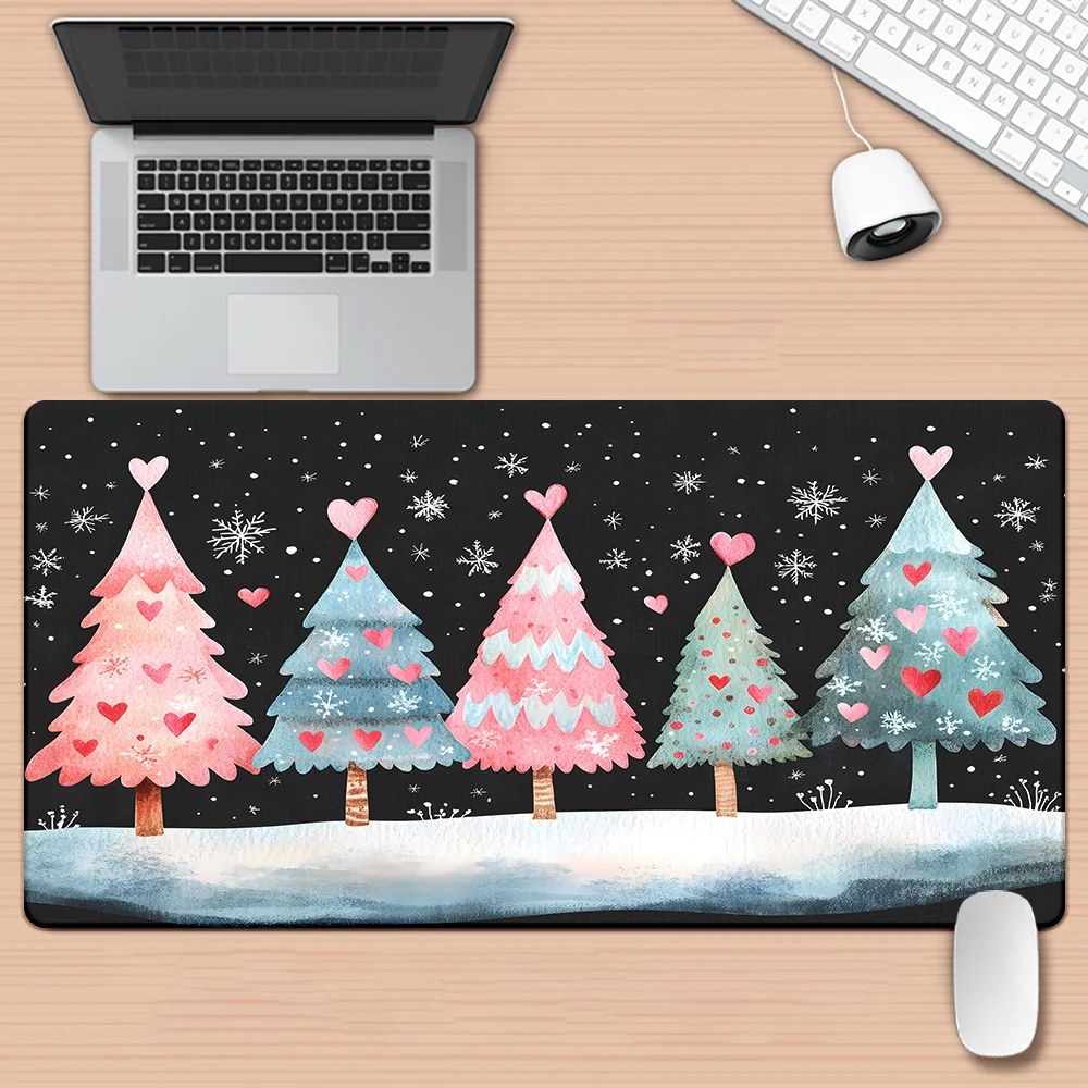 

Christmas-themed tree mouse pad anti-slip rubber base XXL, suitable for games and office decoration, high qualit