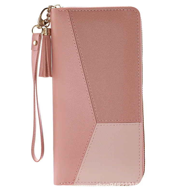 Fashion Zipper Wallet Ladies Long Wallet Tote Bag Coin Card Holder PU Leather Wallet