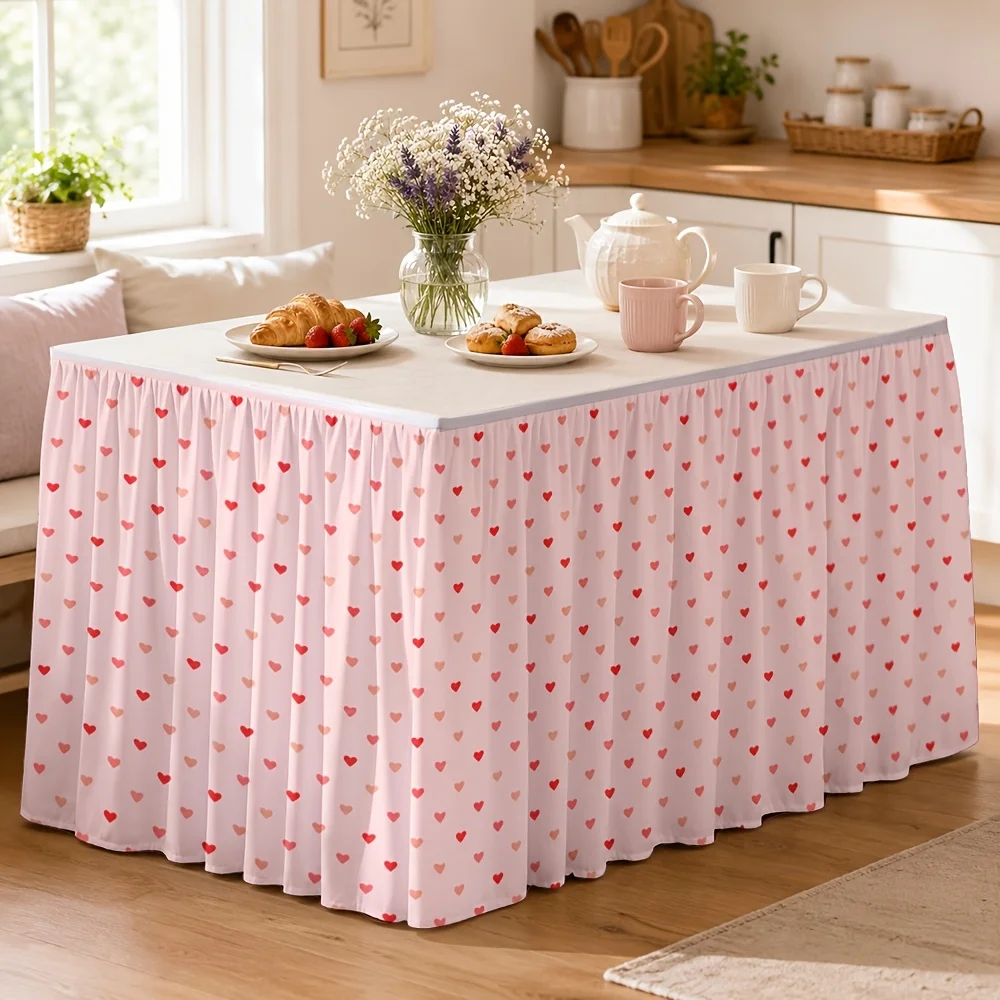 Pink polka dot pattern - elegant wedding banquet catering decoration - home office party setup