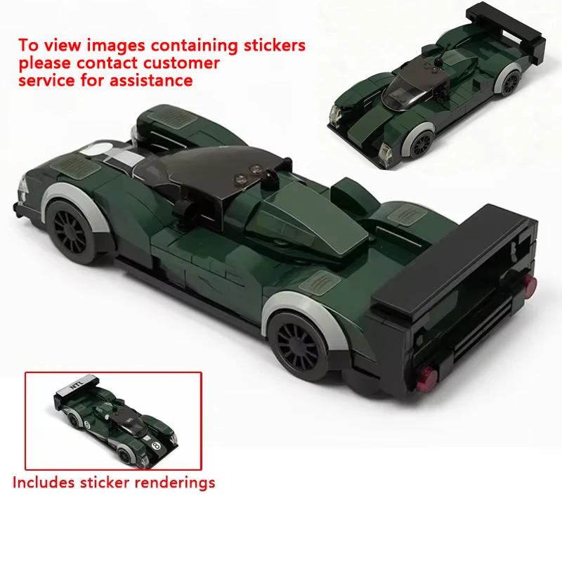 QWERT Speed Racing Car Model MOC Building Bricks WEC IMSA Le Mans Modular Technology Children Holiday Gifts Assemble Toys Suit