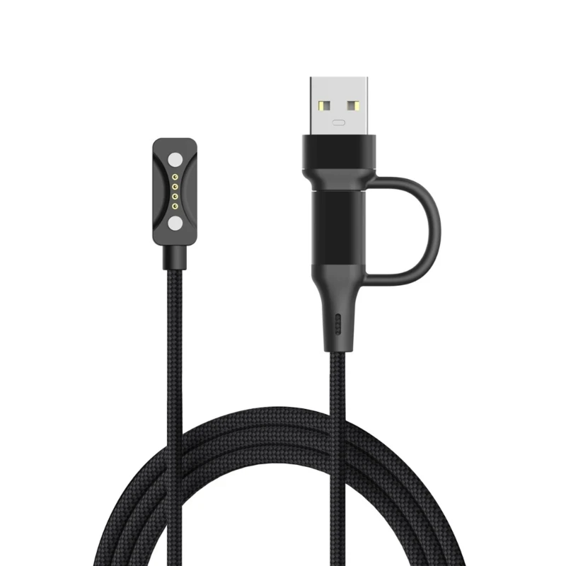 Smartwatch Dock Charger Adapter 2 in1 USB typec Charging Cable for Polar Vantage V3/M3/Pacer Pro/Ignite 3/Vantage V3 Watch Power