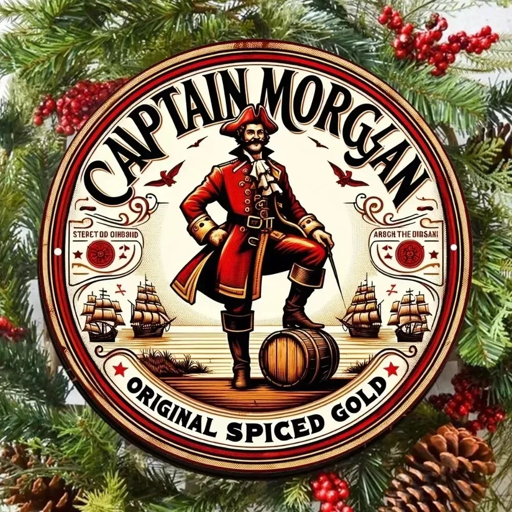 Decoración de pared para exteriores Capitán Morgan Original Spice Gold - Obra de arte de aluminio