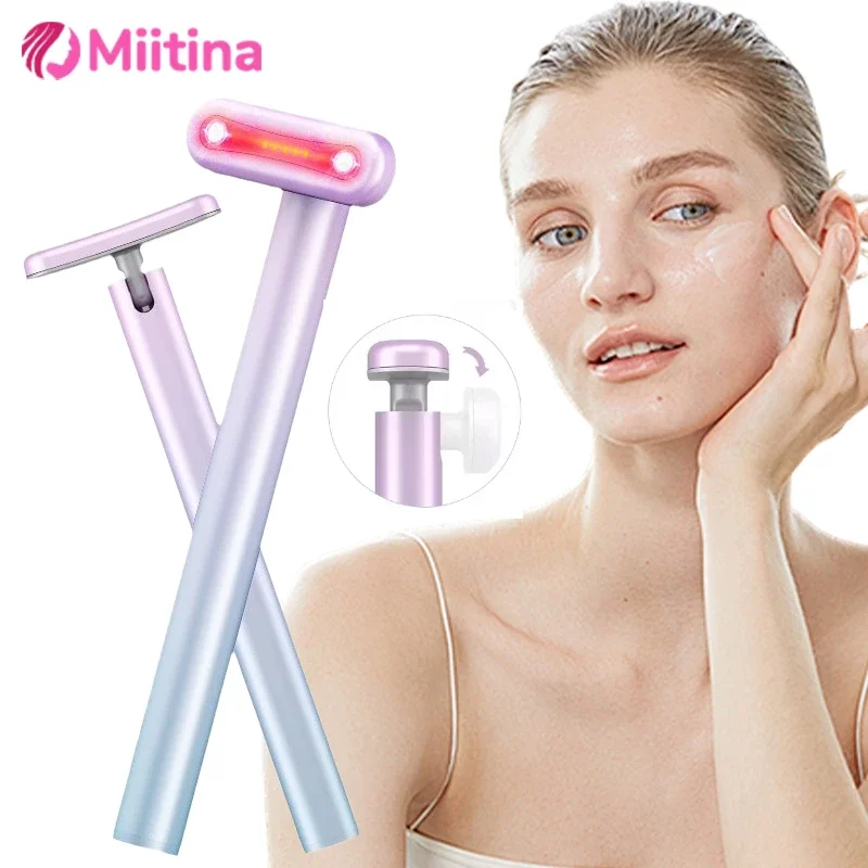 EMS Microcurrent Face Lifting Device LED Red Light Therapy Facial Massage Machine Anti Wrinkle Skin Care Beauty Lift Device