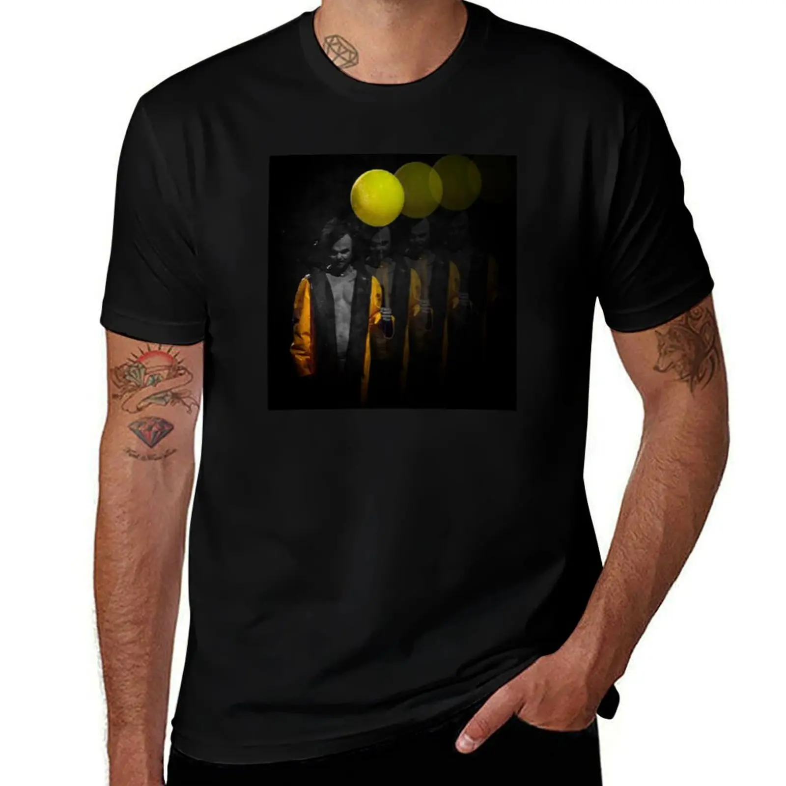 Jezebel Yellow T-Shirt Basic Solid Color Short Sleeve T-Shirt