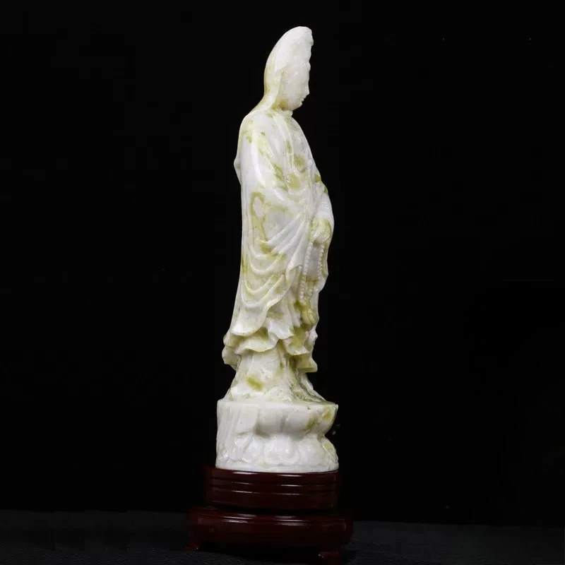 CZ Guanyin Ornament Ruyi Station  Bodhisattva Buddha Statue Ornament Home Furnishing Living Room Tabletop Decoration