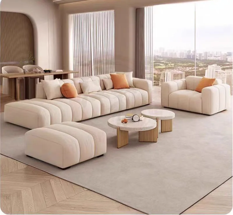 

Latest Design High-End Luxury Living Room Sofa Set L-Shaped Lounge for Hotel Villa or Home Living Room Furniture L Shape Sofa