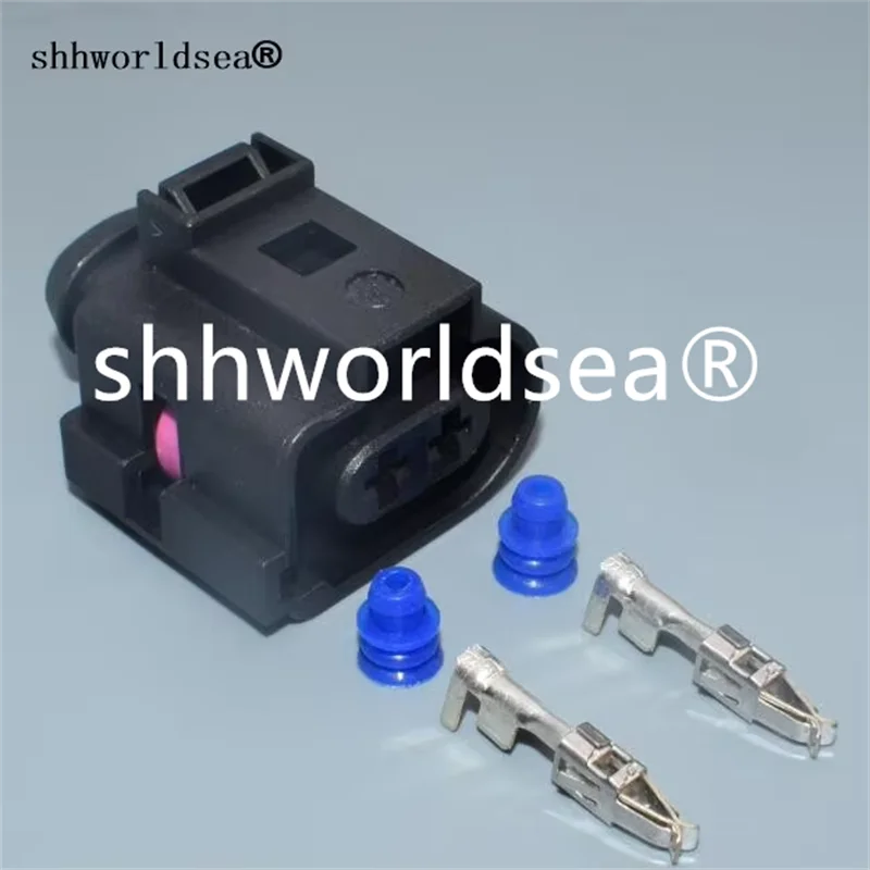 Shhworldsea 2 pin 3.5MM auto sensor wiring harness plug 1J0973722A CAR electrical waterproof horn plug 1J0 973 722 A