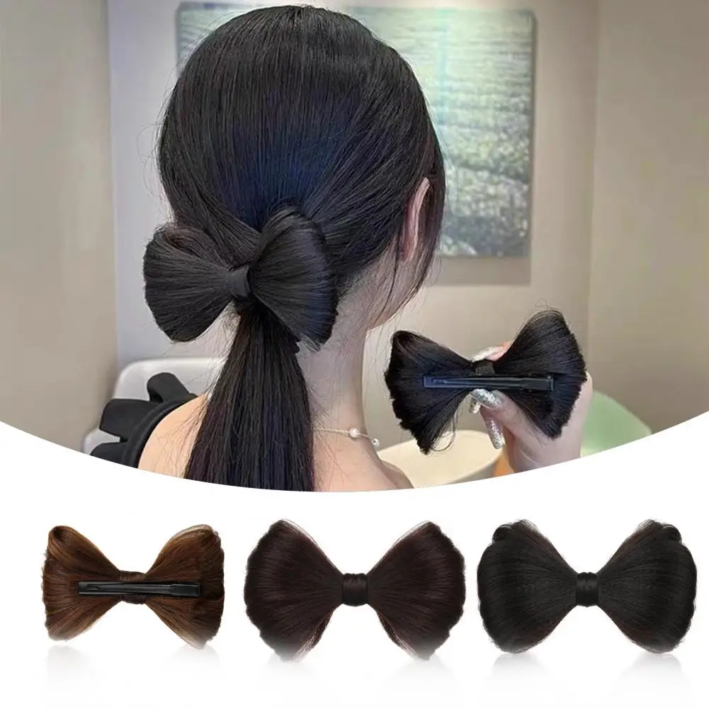 12*9cm 3D Hairpin Reusable 3D Girls Bow Wig Hairpin For Dating Wig Crocodile Clip Bow Hair Clip Side Clip Women Hair Accessories