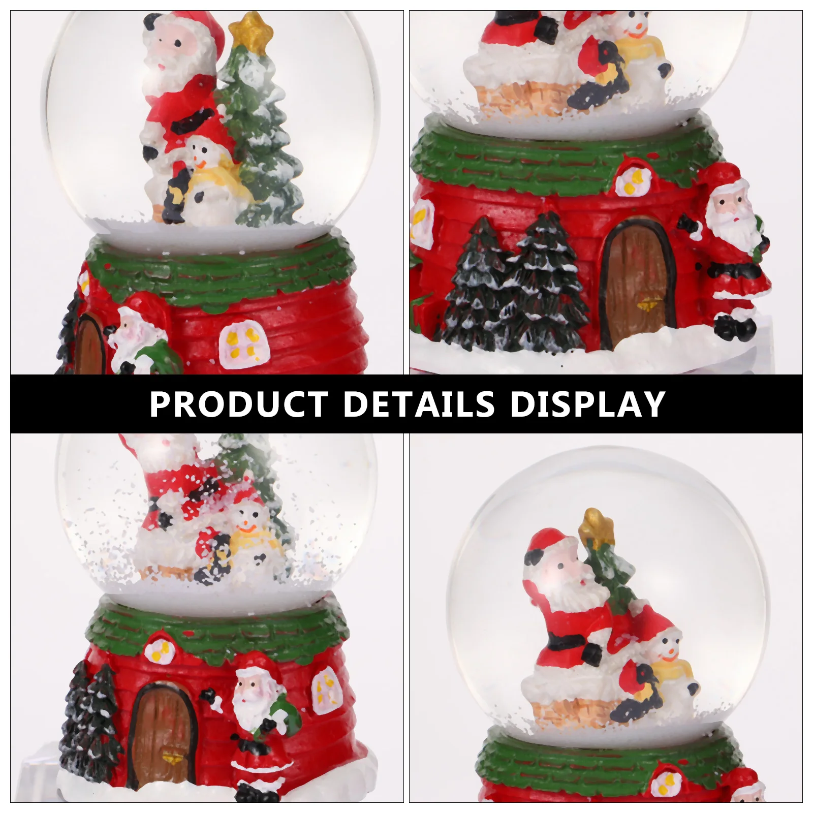 

2Pcs Crystal Decor Christmas Christmas Globes Globes Resin Snow naments Creative Festival Gifts Home Decoration Items