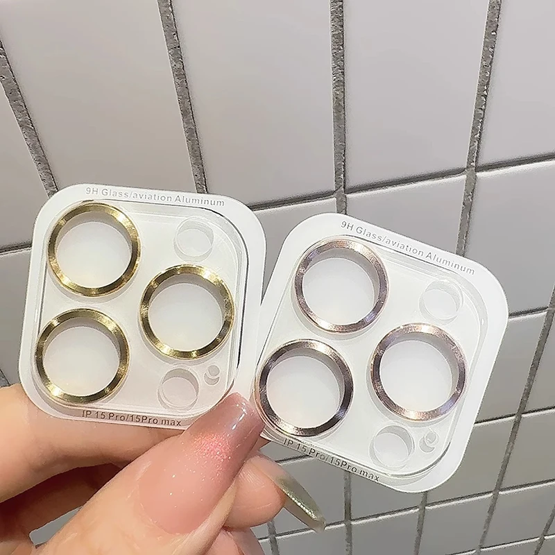 Pelindung Kamera Slot CD Untuk iPhone 16 15 14 Plus 13 Pro Max 12 Mini 11 Pelindung Lensa Kaca Tempered Penutup Penuh Transparan