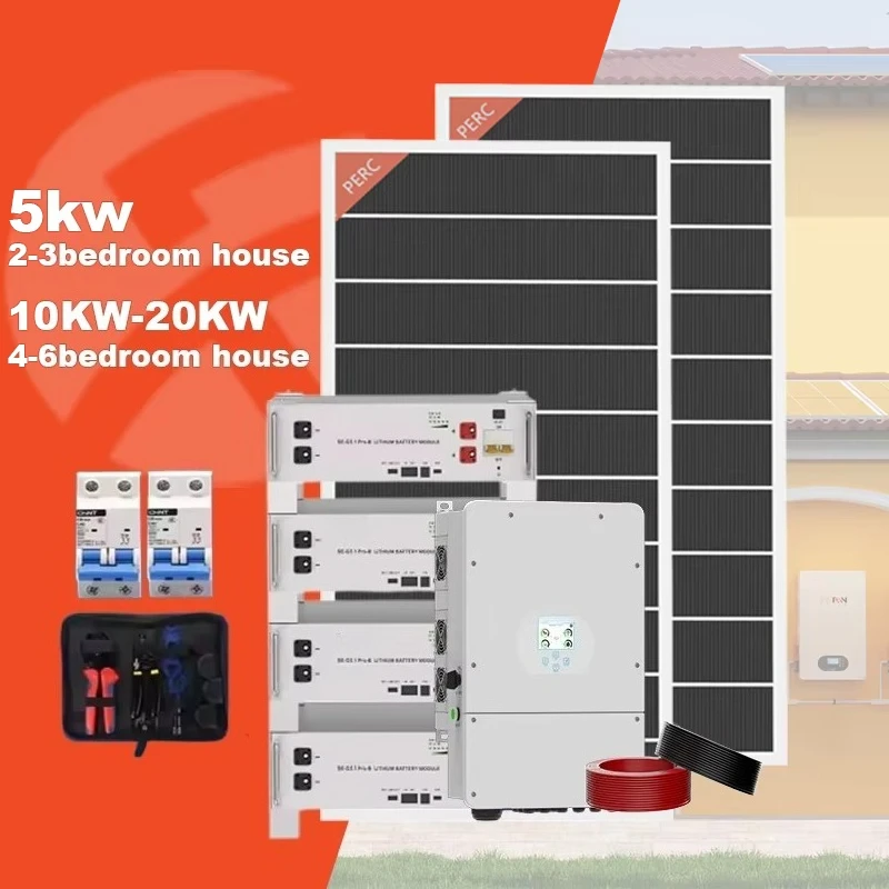 10kva Solar System 3KW 5KW 10KW Solar Panel OEM Panel System Price From Factory System Kit