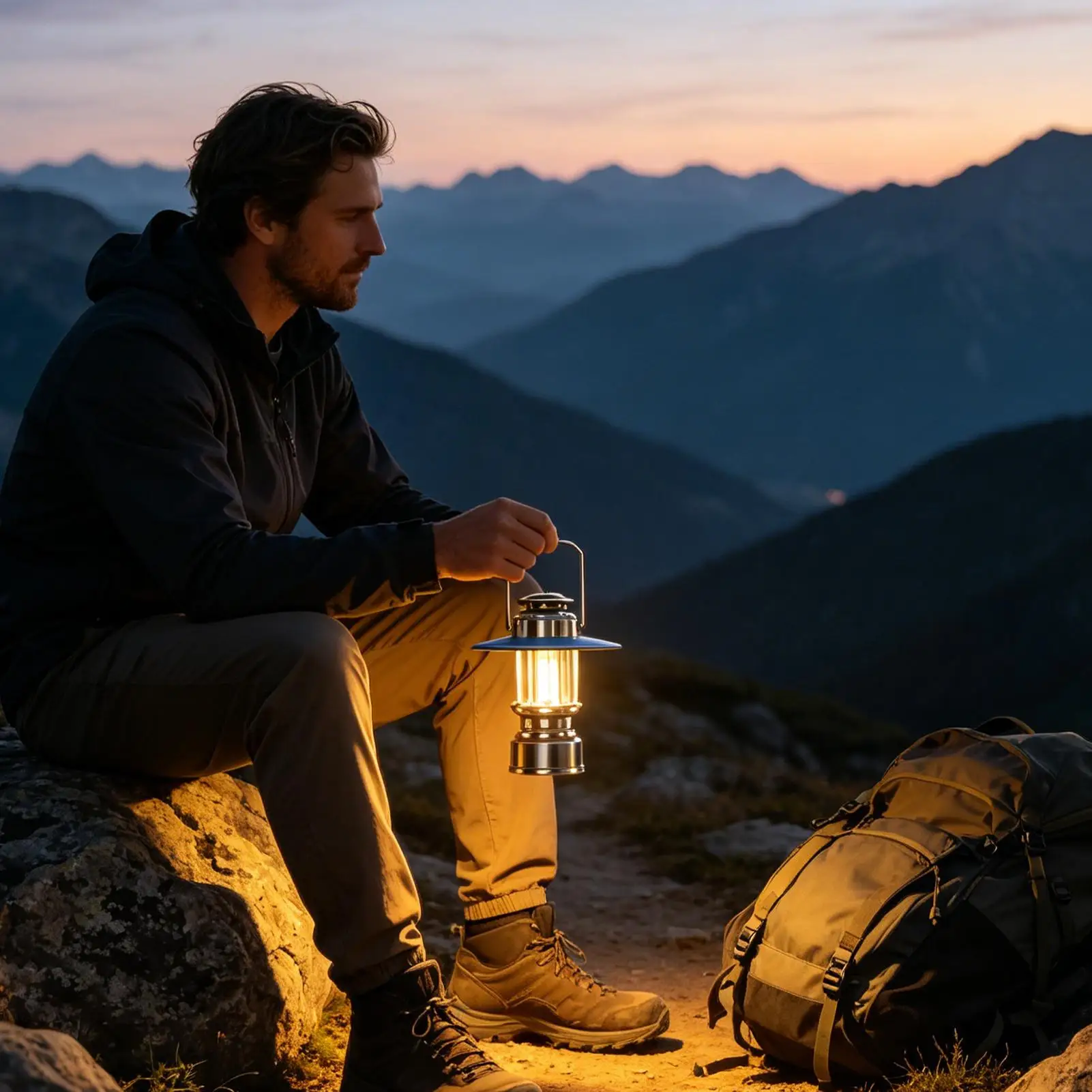 

LED Camping Lantern IPX4 Waterproof Multi-Mode Outdoor USB Rechargeable Lights For Outdoor Hiking Night Fishing Climbing Power