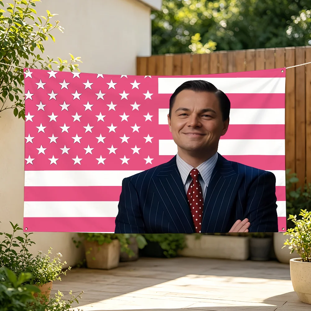 Movie The W-Wolf of Wall Street Flag For Sports Matches  Games Parade Rally Holiday Festival Backyard Balcony Club Bar Decor