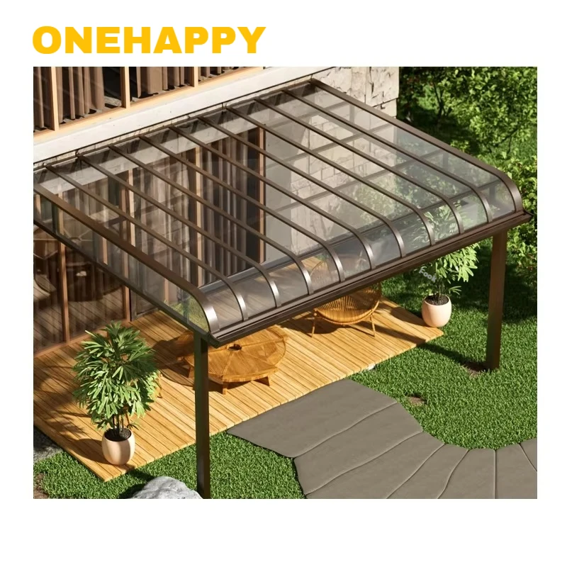 

Outdoor windproof, rainproof, snowproof and typhoon-resistant aluminum alloy carport, durable and easy to install awning