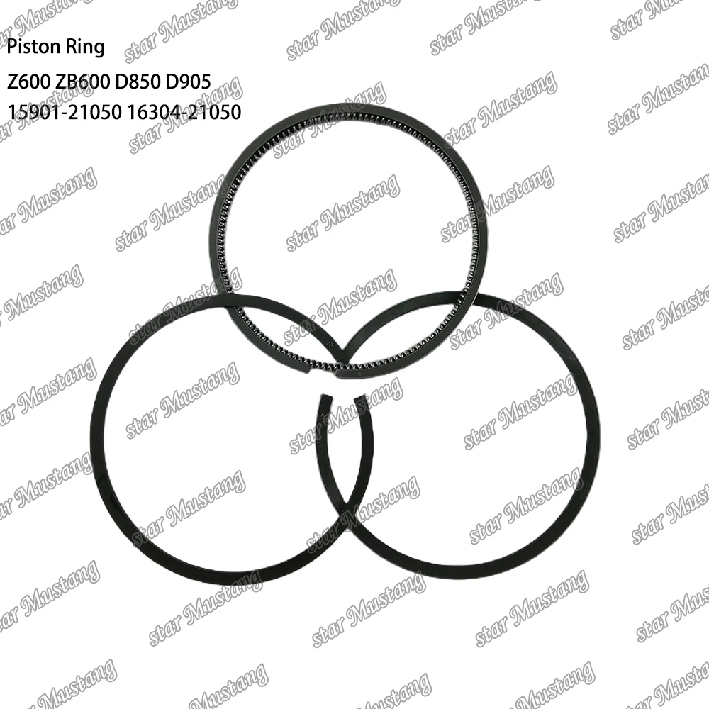 Z600 ZB600 D850 D905 Piston Ring 15901-21050 15901-21052 16304-21050 Suitable For Kubota Engine Parts